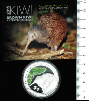 TOP-Angebot: Australien 2015, 1 $ Kiwi, Proof in OVP 